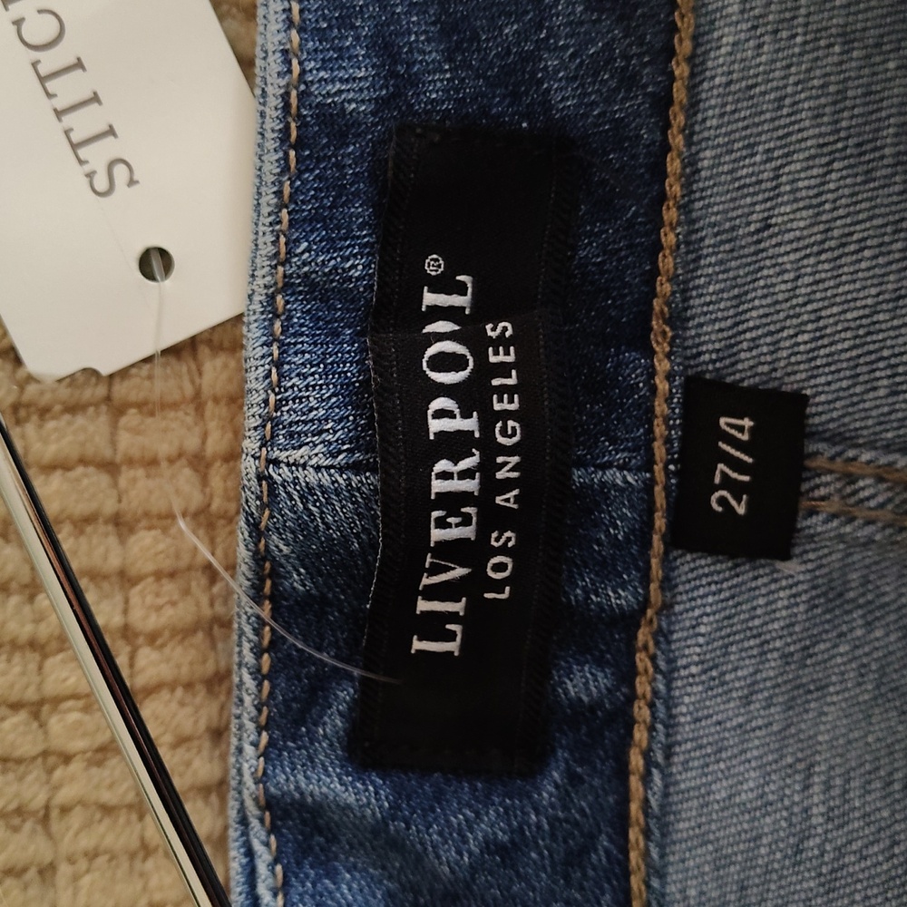 NWT Stitch Fix Liverpool Cat Eye Pull-On Skirt Indigo Color Rose Canyon 27/4 - Picture 14 of 16